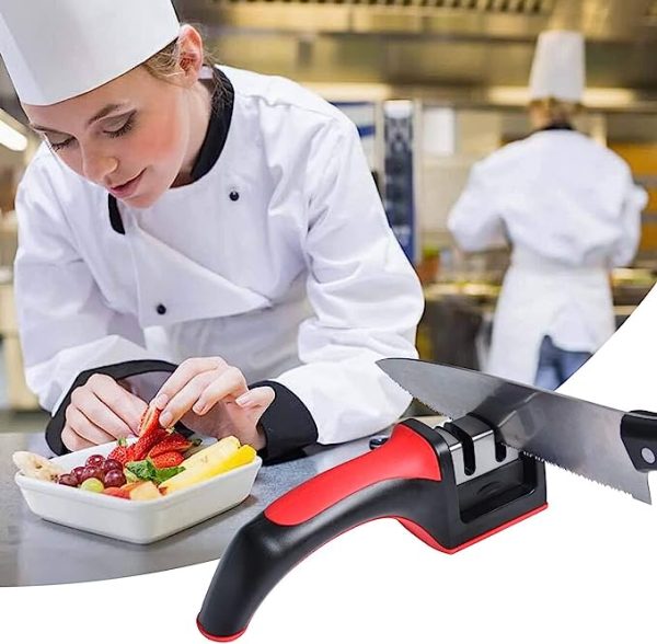 Knife Sharpener With Fruit And Meat Knife Peeler