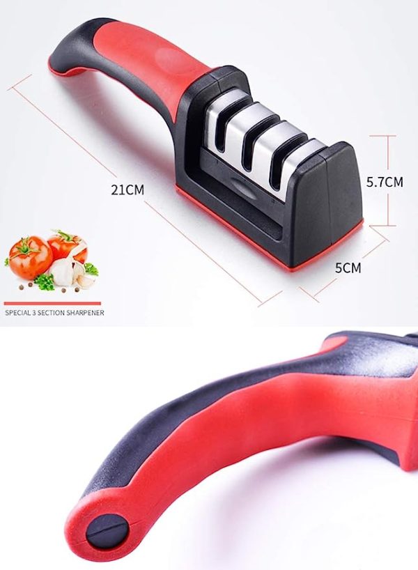 Knife Sharpener With Fruit And Meat Knife Peeler