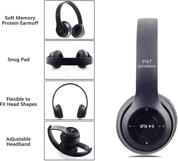 P47 Wireless Original Headphones Invincible Ultra Small Bluetooth Headset