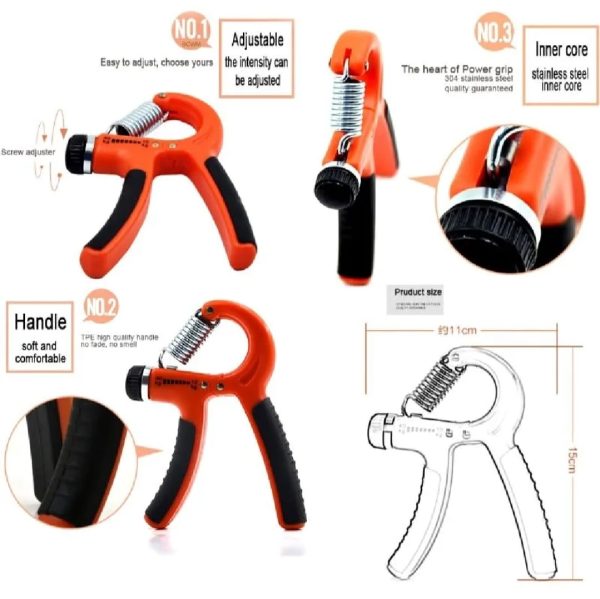 Set Of 2 Adjustable Heavy Hand Grippers